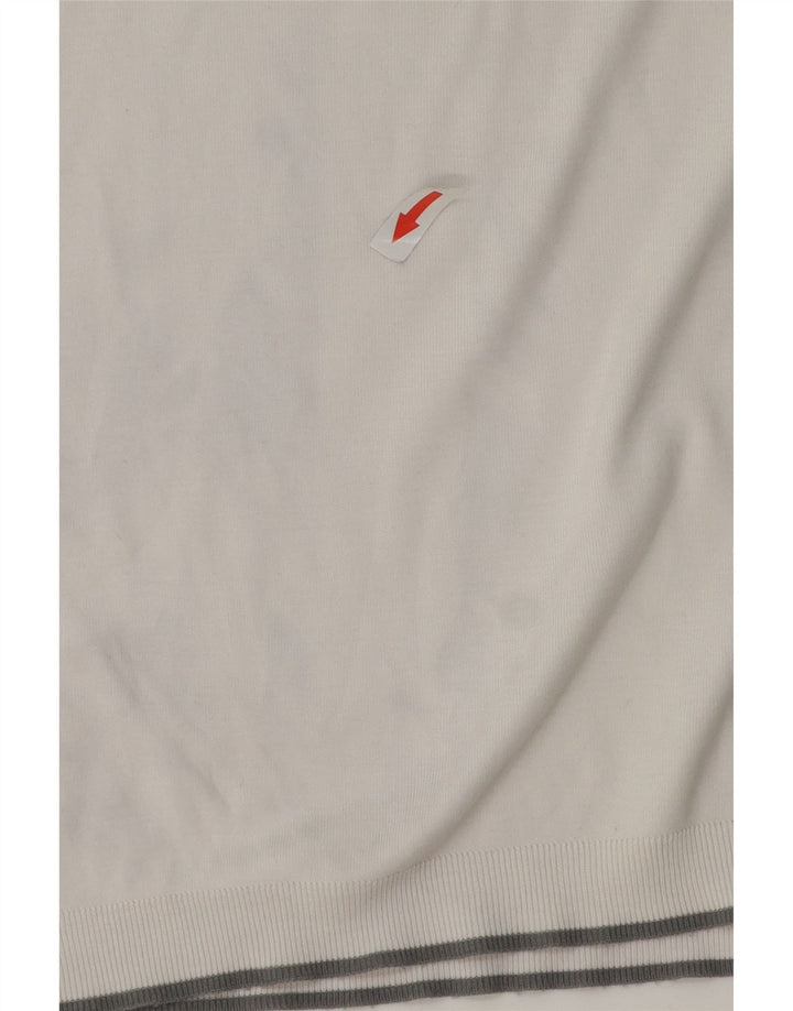 Polo da uomo Ted Baker taglia 5 XL in cotone bianco