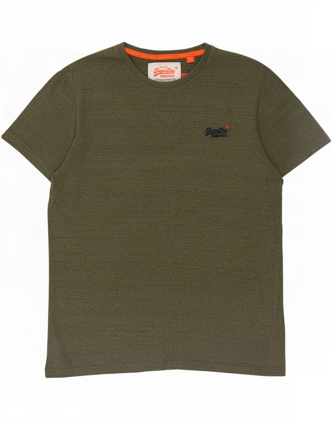 T-shirt da uomo Superdry Top Large in cotone chiazzato kaki