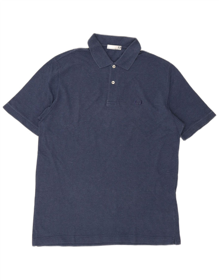 Polo Sergio Tacchini da uomo Milano IT 52 Large Blu Navy
