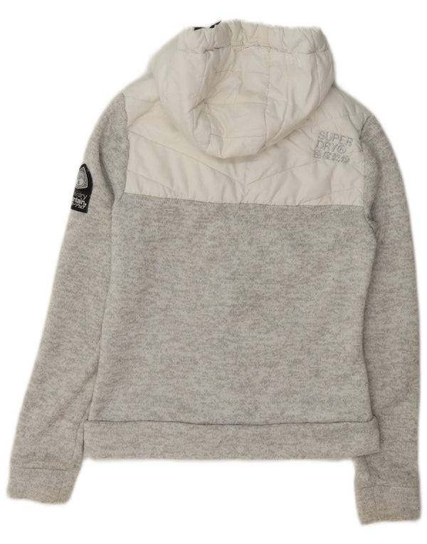 Giacca sportiva da donna con cappuccio Superdry UK 6 XS color grigio