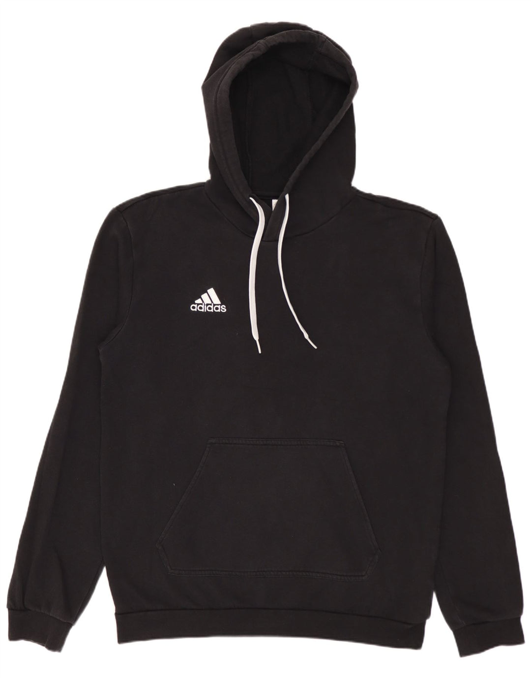 Maglione con cappuccio da uomo ADIDAS piccolo in cotone nero