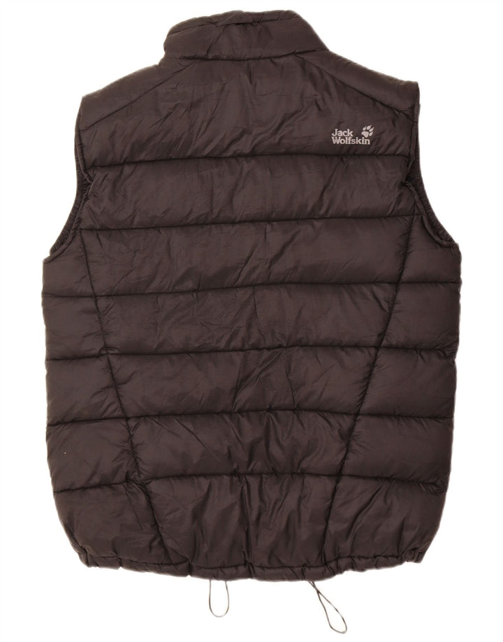 Gilet imbottito da uomo Jack Wolfskin UK 40/42 grande poliestere nero
