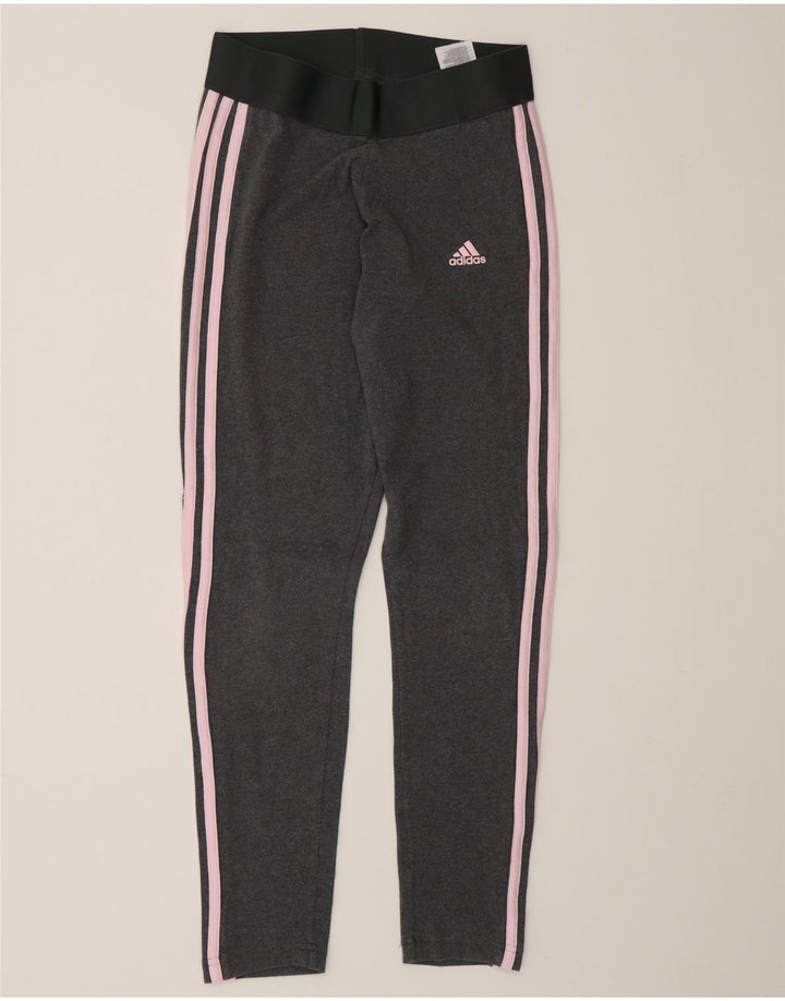Leggings Adidas da donna UK 8/10 piccolo cotone grigio