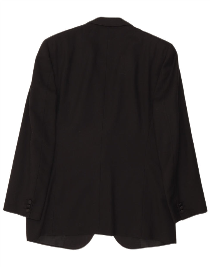 Giacca blazer da uomo a 1 bottone Bresci UK 40 grande lana nera