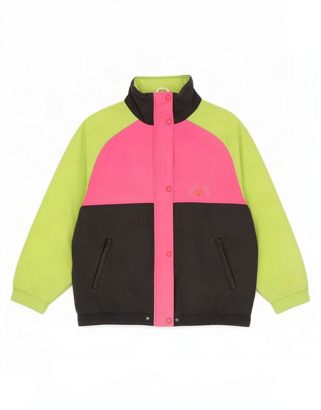 Giacca da sci vintage da donna UK 18 XL multicolore Colourblock