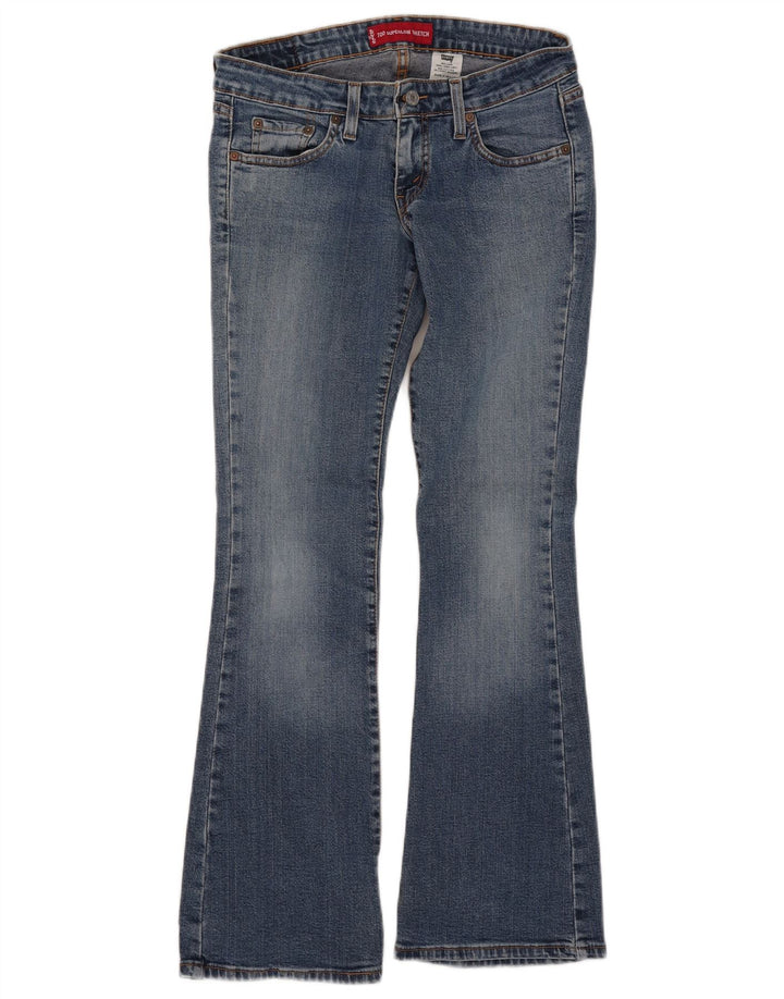 Levi's Donna 524 Jeans Bootcut Super Low Medio W30 L30 Cotone Blu