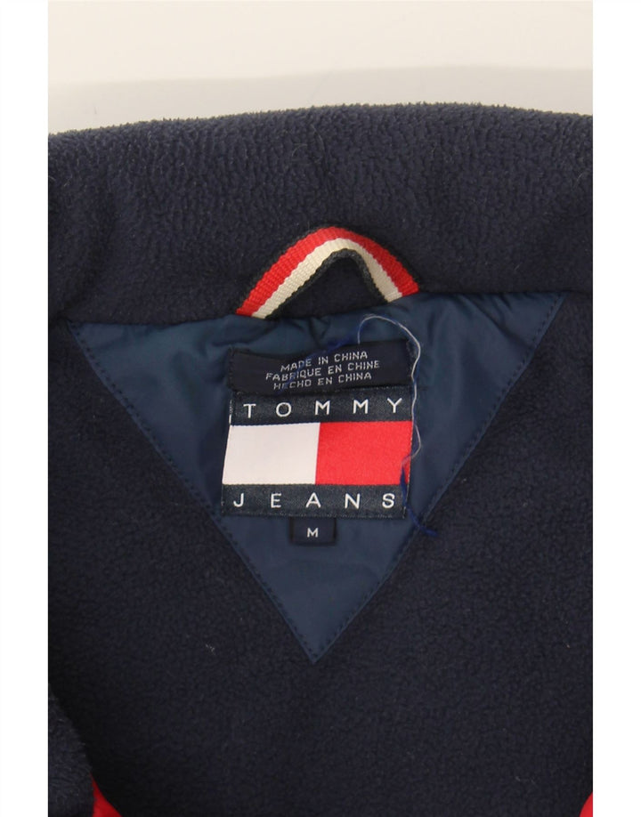 TOMMY HILFIGER Mens Padded Jacket UK 38 Medium Navy Blue Nylon Vintage Tommy Hilfiger and Second-Hand Tommy Hilfiger from Messina Hembry 
