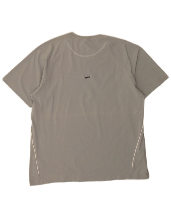 T-shirt Adidas da uomo Top XL in cotone grigio