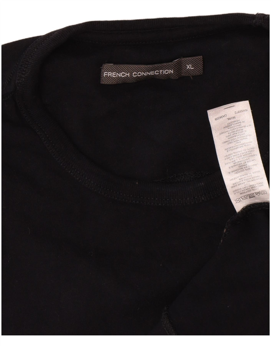 T-shirt da uomo French Connection Top XL in cotone blu navy