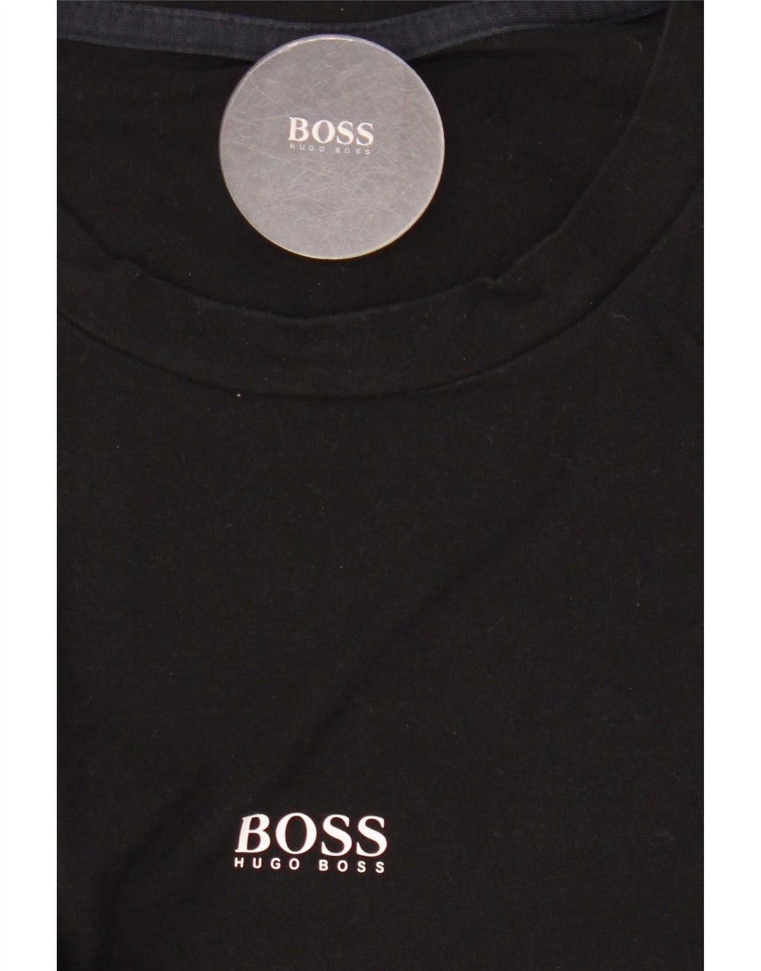Top da uomo Hugo Boss a maniche lunghe in cotone nero medio