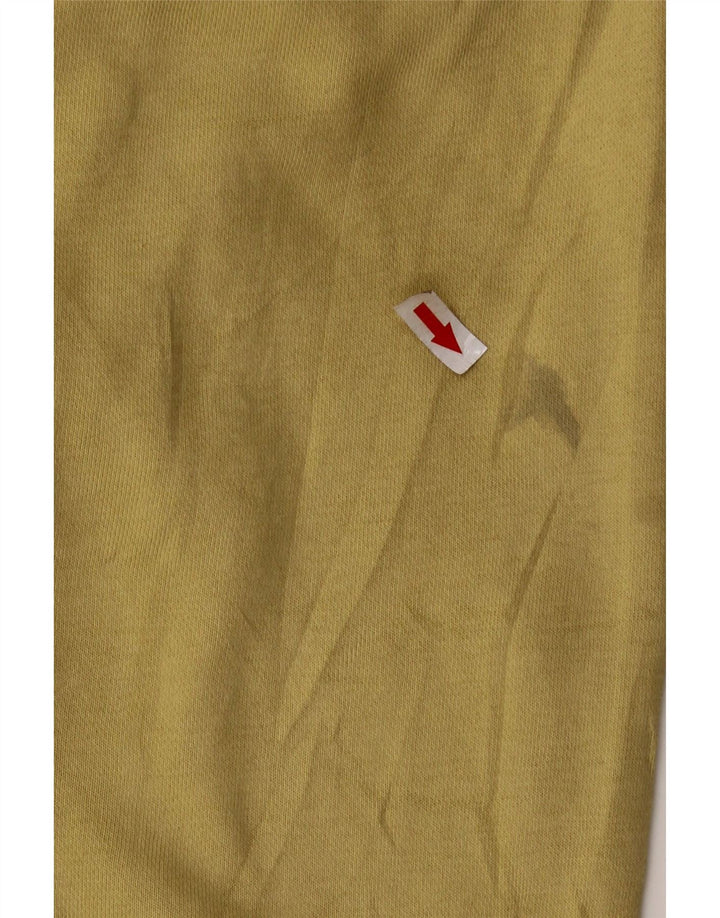 NIKE Felpa corta oversize da donna, maglione UK 14, cotone kaki medio