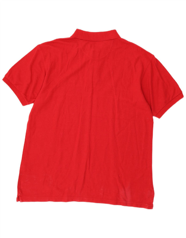Polo da uomo CHAPS RALPH LAUREN XL in cotone a righe rosse