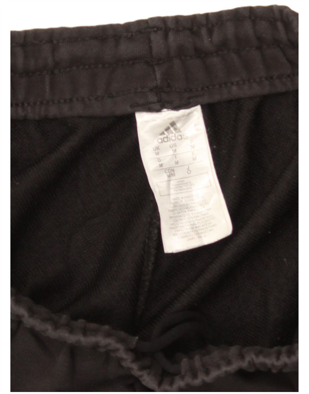 Pantaloni da tuta grafica Adidas da uomo in cotone nero medio