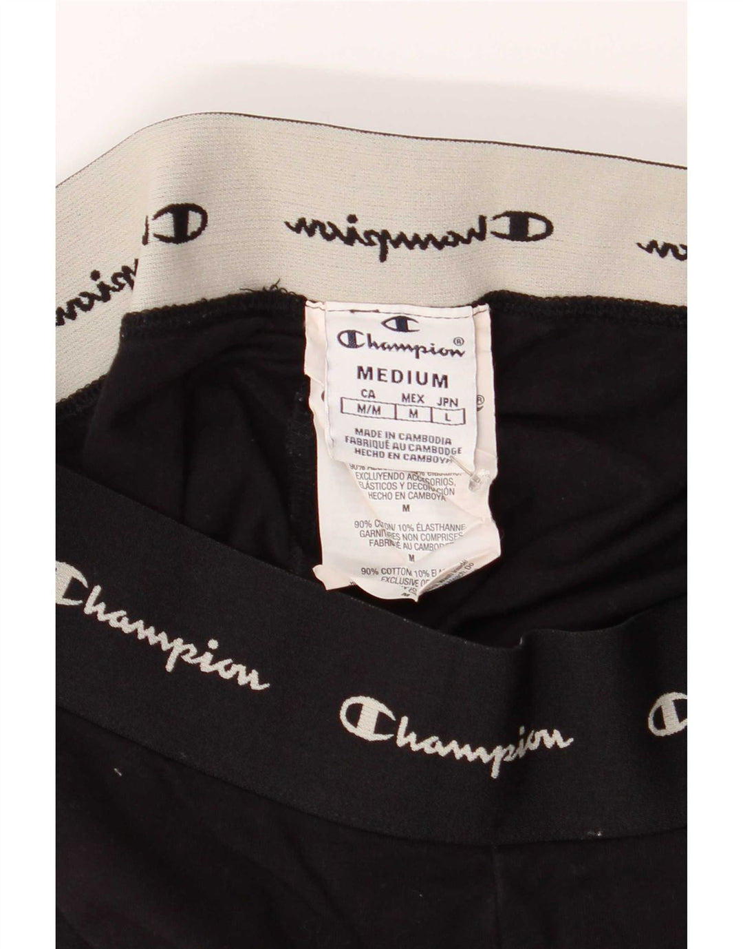 Leggings grafici da donna Champion UK 12 cotone nero medio
