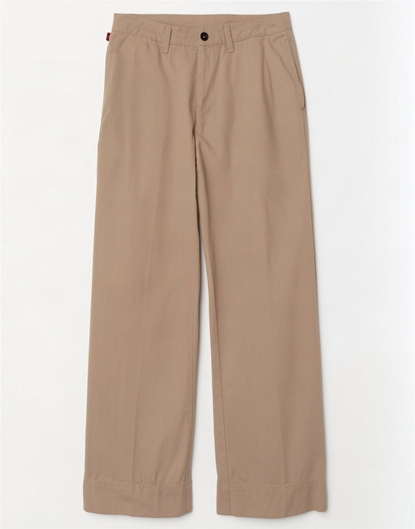 Pantaloni da abito a gamba larga da donna Levi's US 13 Large W31 L34 Cotone beige