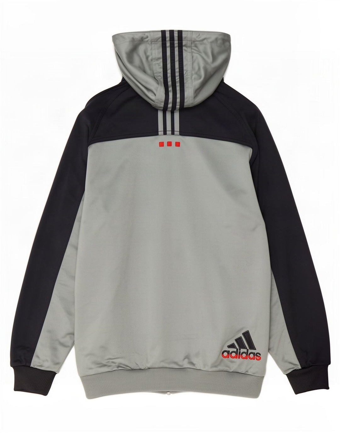 Giacca da tuta da uomo con cappuccio Adidas UK 38/40 Colore grigio medio