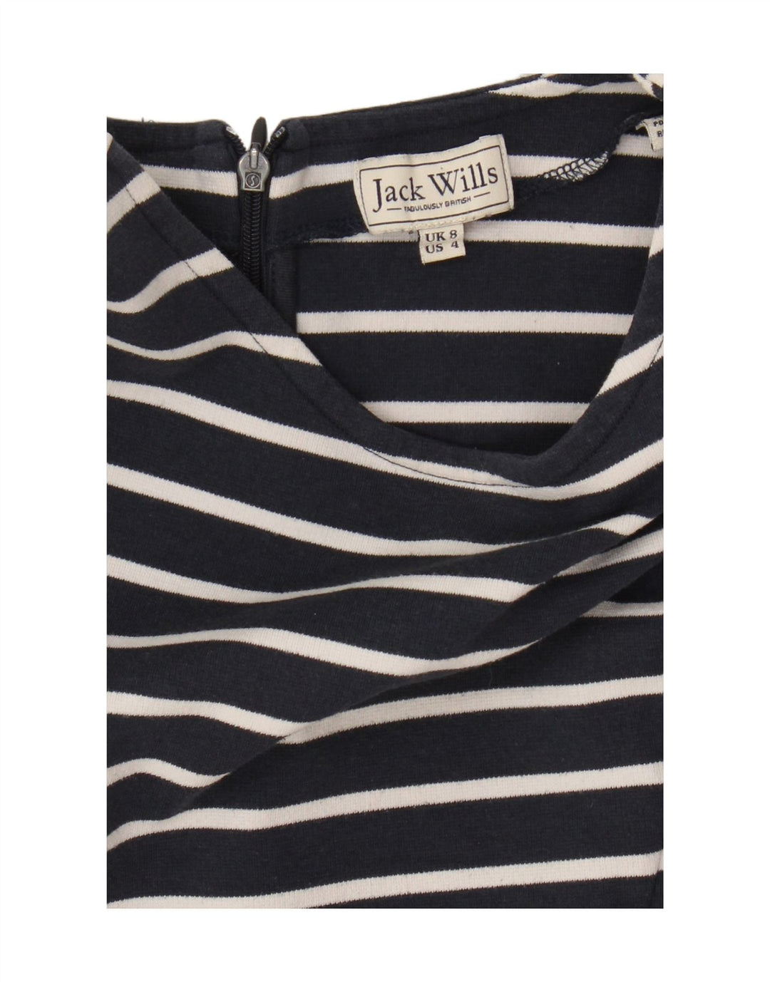 Camicetta da donna Jack Wills Top UK 8 Small Navy Blue Striped Nautical