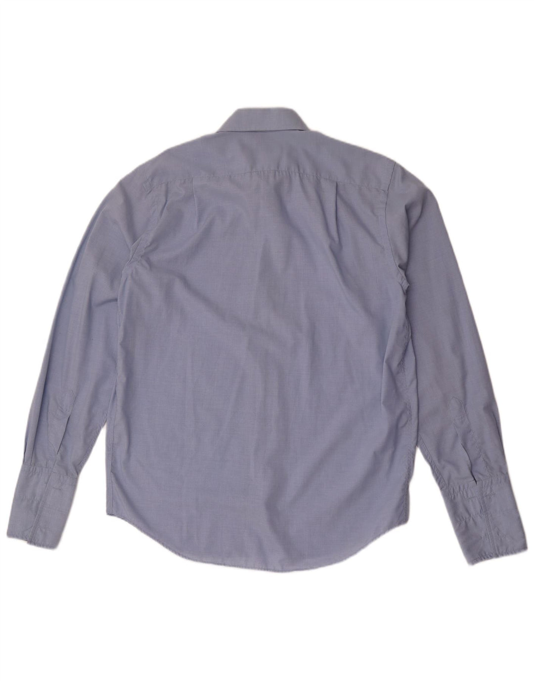 YVES SAINT LAURENT Camicia formale da uomo grande in cotone a quadretti blu