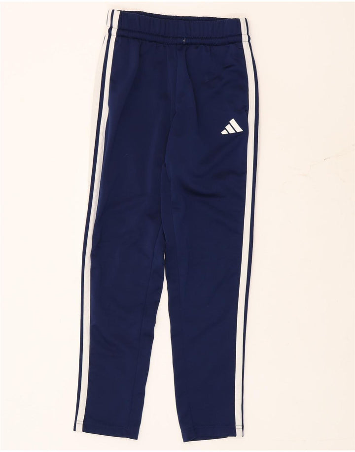 Pantaloni da tuta Adidas Climacool da ragazzo 11-12 anni in poliestere blu navy