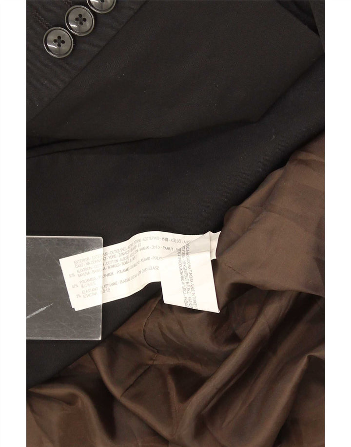 Giacca blazer a 2 bottoni da uomo Zara EU 54 XL cotone nero