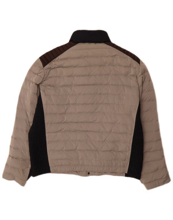 Giacca imbottita da uomo Amerigo Vespucci UK 40 Large Poliammide color block grigio