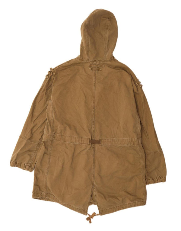 Giacca parka da uomo con cappuccio Diesel UK 40 grande cotone kaki