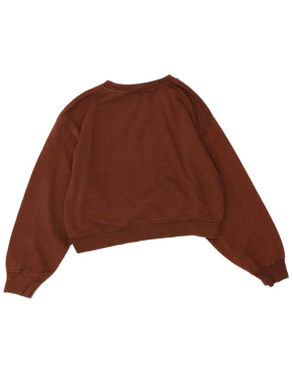 Felpa da donna Zara UK 16 grande marrone