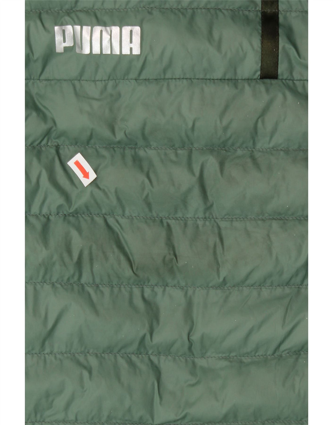 PUMA Womens Hooded Padded Coat UK 16 Large Green Vintage Puma and Second-Hand Puma from Messina Hembry 