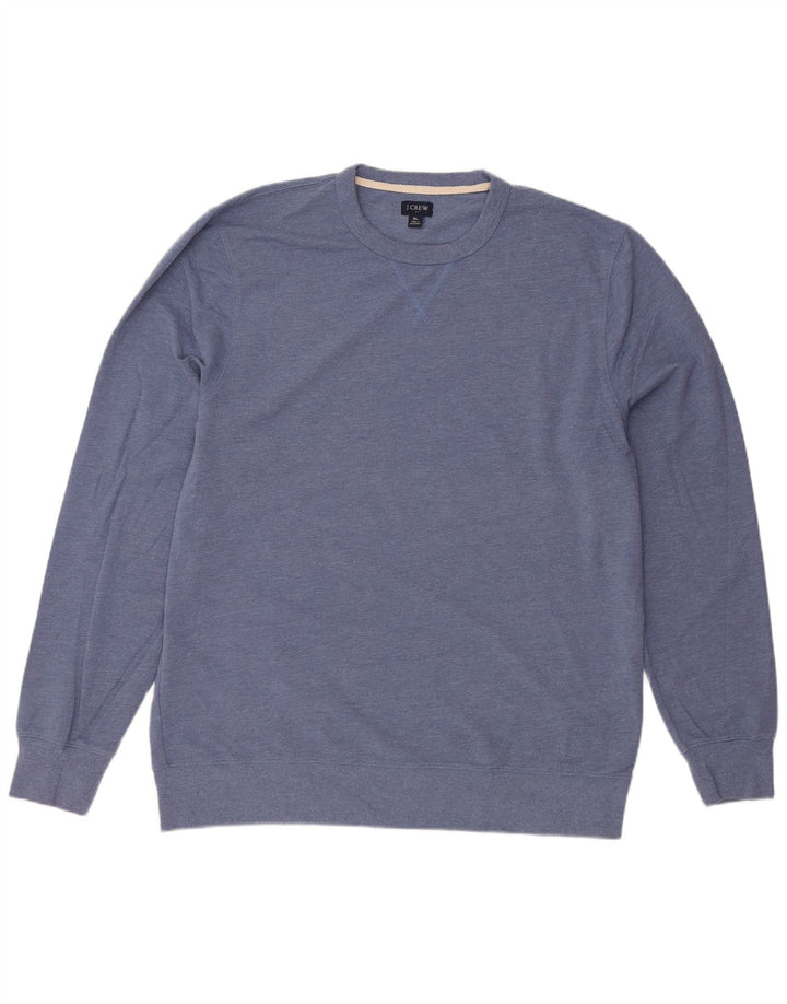 J. CREW Felpa da uomo Maglione XL Blu Cotone