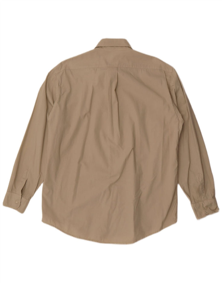 Camicia Uomo Trussardi Jeans Large in Cotone Beige