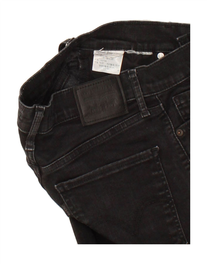 LEVI'S Womens Skinny Jeans W28 L28 Black Vintage Levi's and Second-Hand Levi's from Messina Hembry 