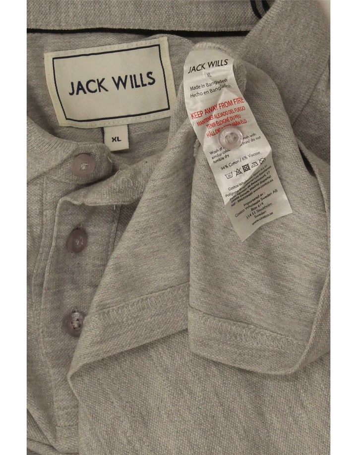 Polo da uomo Jack Wills XL in cotone grigio