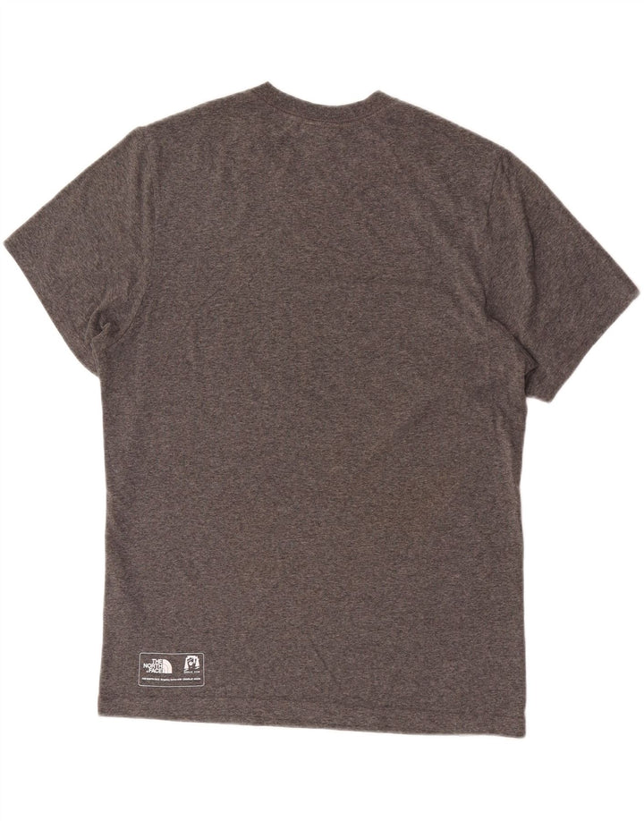 T-shirt grafica da uomo The North Face Top in cotone chiazzato grigio medio