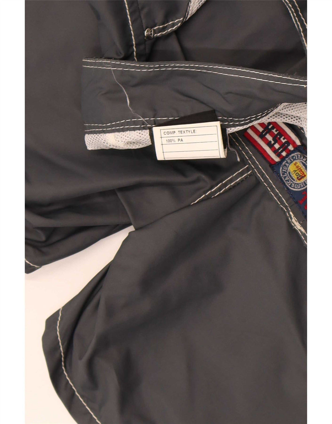 Pantaloncini da bagno da uomo Roy Rogers grigio medio in poliammide