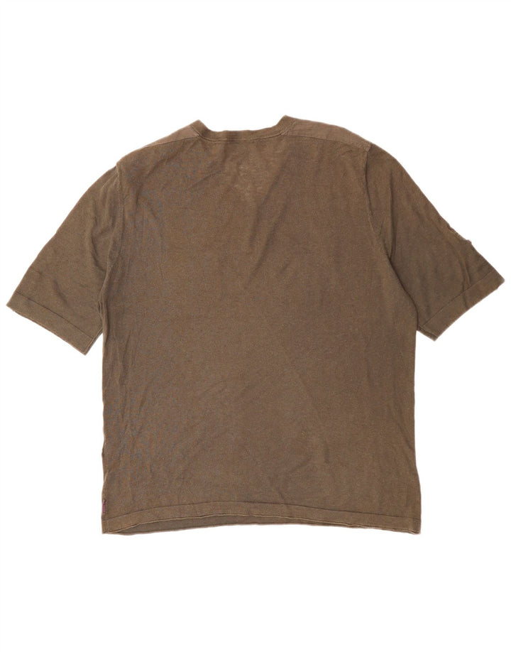 T-shirt da uomo TED BAKER taglia superiore 6 2XL cotone kaki