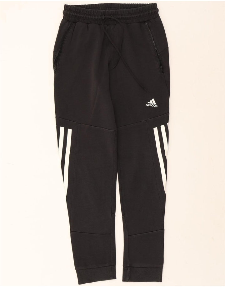 ADIDAS Mens Tracksuit Trousers Small  Black Cotton Vintage Adidas and Second-Hand Adidas from Messina Hembry 