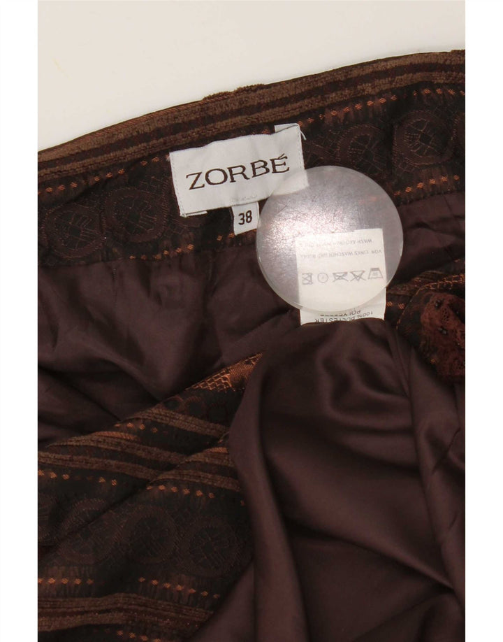 Gonna a strati asimmetrica da donna Zorbe EU 38 media W30 a righe marroni
