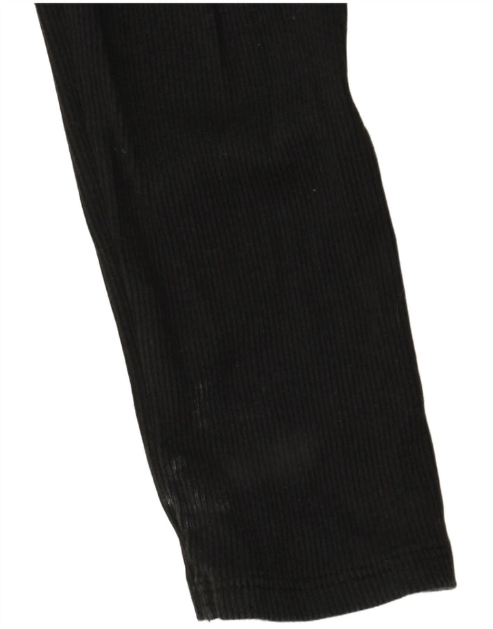 Polo corta da donna a maniche lunghe Zara UK 12 media nera