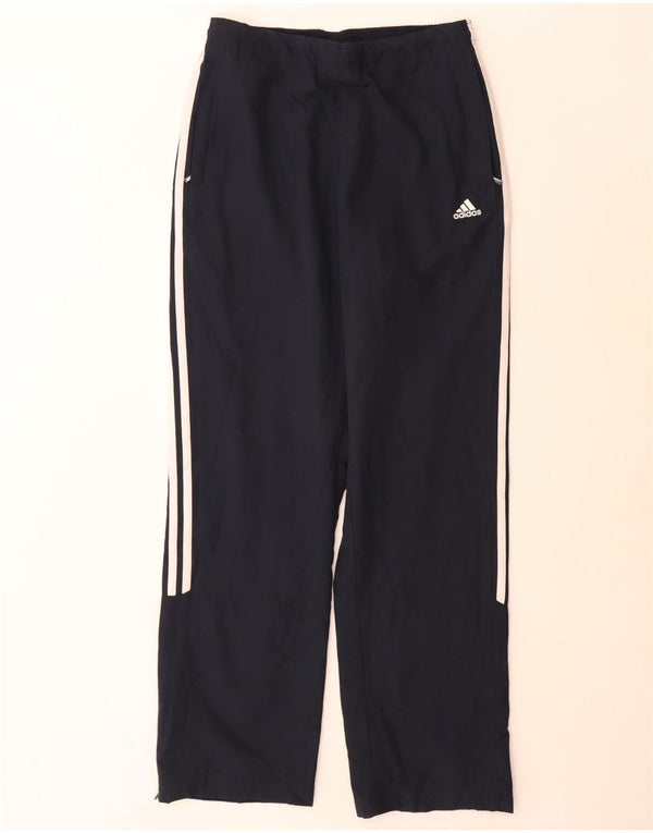 Pantaloni da tuta da donna Adidas UK 12 Medium Blu Navy Poliestere