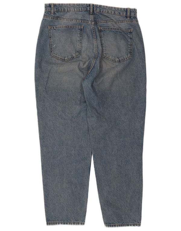 Jeans affusolati effetto consumato da donna Zara EU 44 XL W34 L27 cotone blu