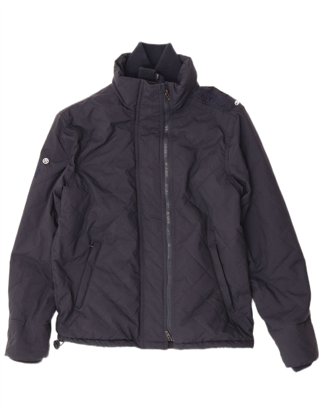 Giacca imbottita da uomo Superdry UK 38 nylon blu navy medio