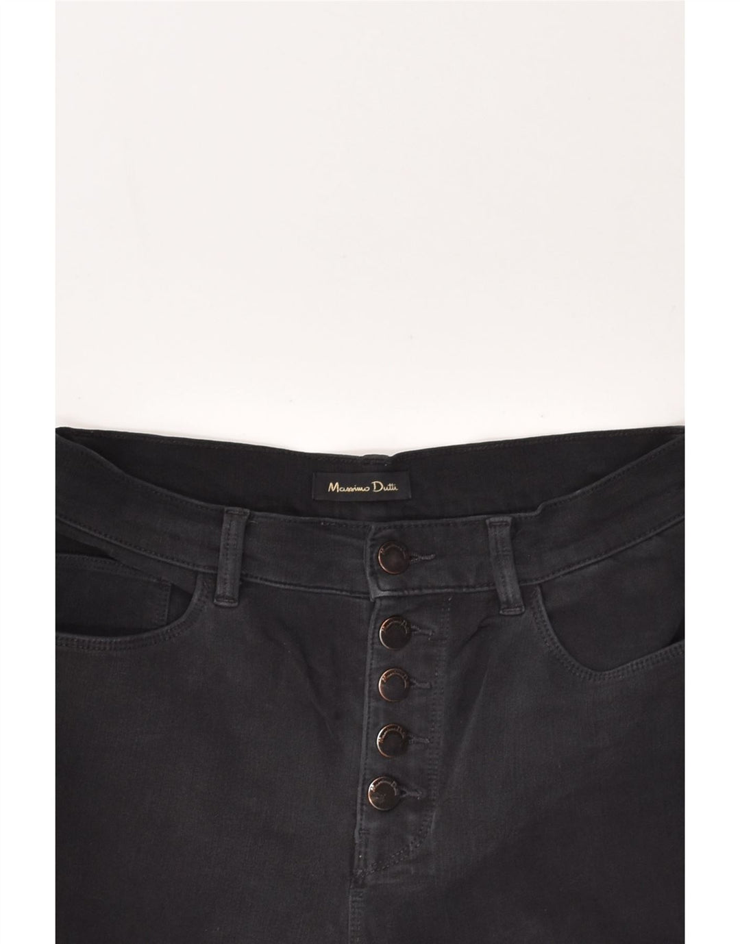 MASSIMO DUTTI Womens Slim Jeans W28 L28 Black Cotton | Vintage Massimo Dutti | Thrift | Second-Hand Massimo Dutti | Used Clothing | Messina Hembry 