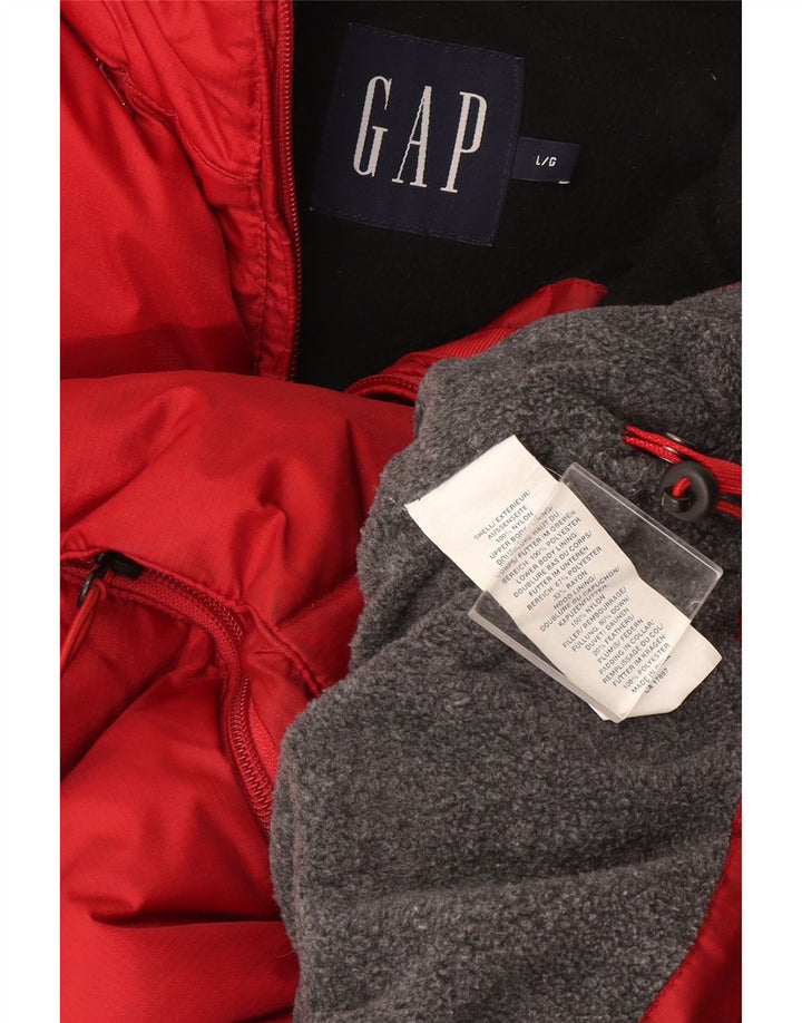 Gilet imbottito da uomo Gap UK 40 Large rosso in nylon