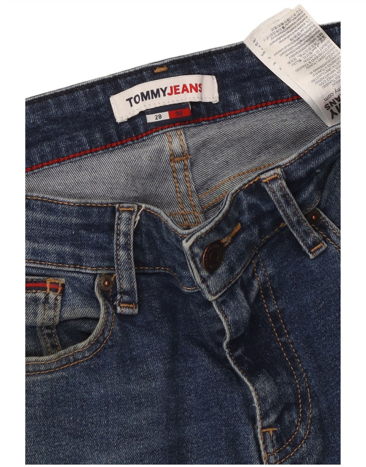 TOMMY HILFIGER Jeans slim da uomo W28 L30 cotone blu