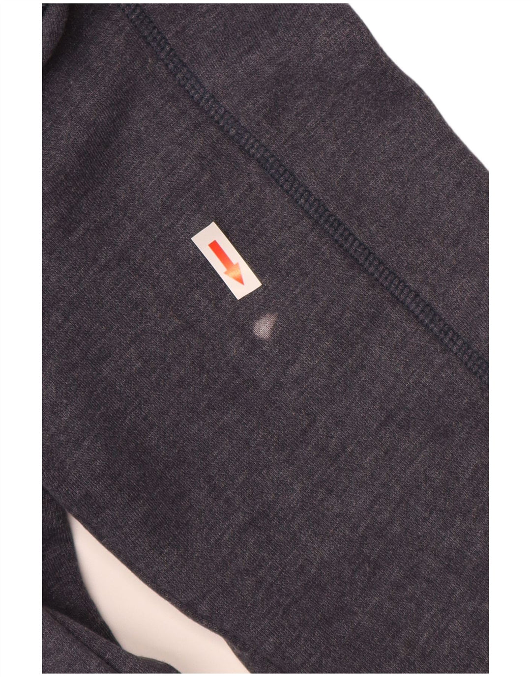 WEIRD FISH Felpa da uomo con collo con zip, maglione grande, cotone blu navy