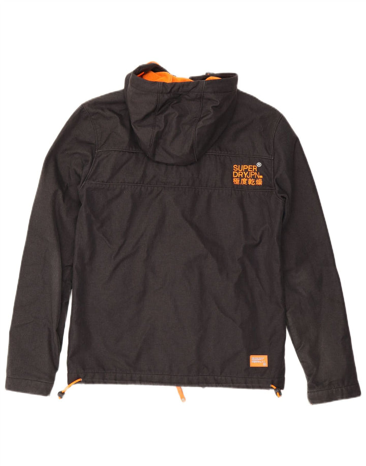 Giacca a vento con cappuccio Windtrekker da uomo SUPERDRY UK 38 media nera