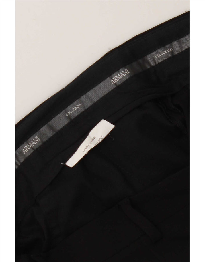 Pantaloni da abito dritti da uomo Armani W32 L31 neri