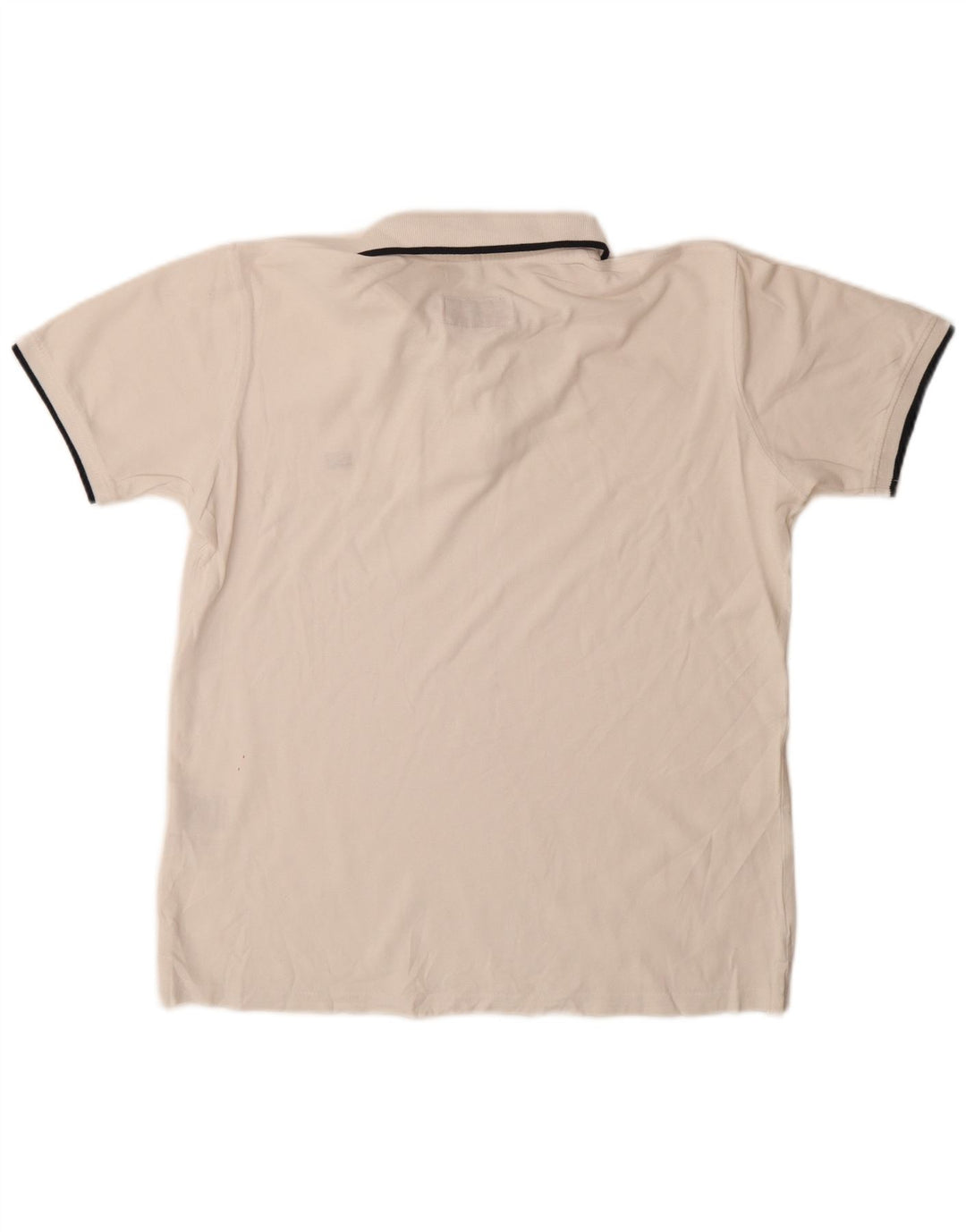 Polo Carrera da uomo vestibilità regolare in cotone bianco medio