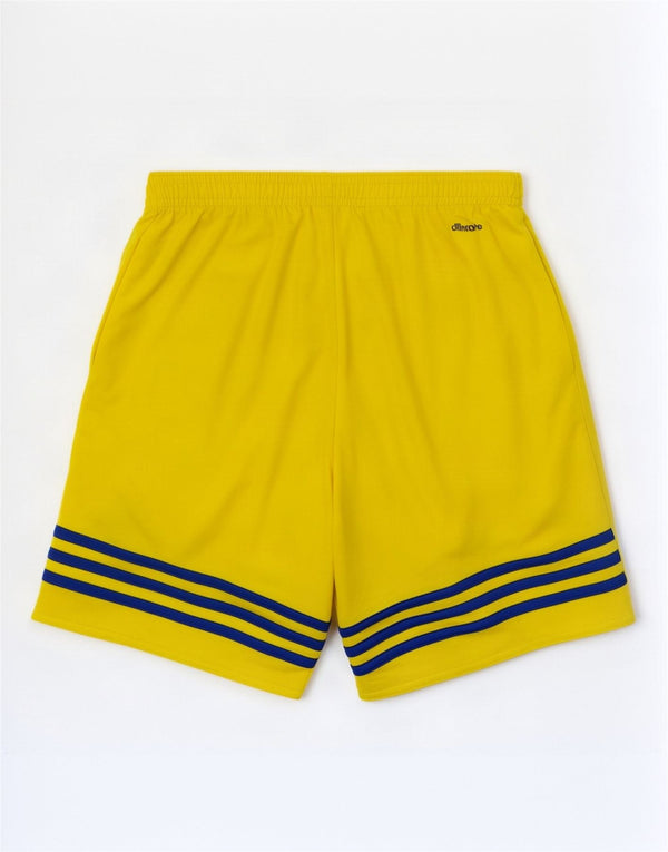 Adidas Mens Climalite Sport Shorts Small Yellow Polyester
