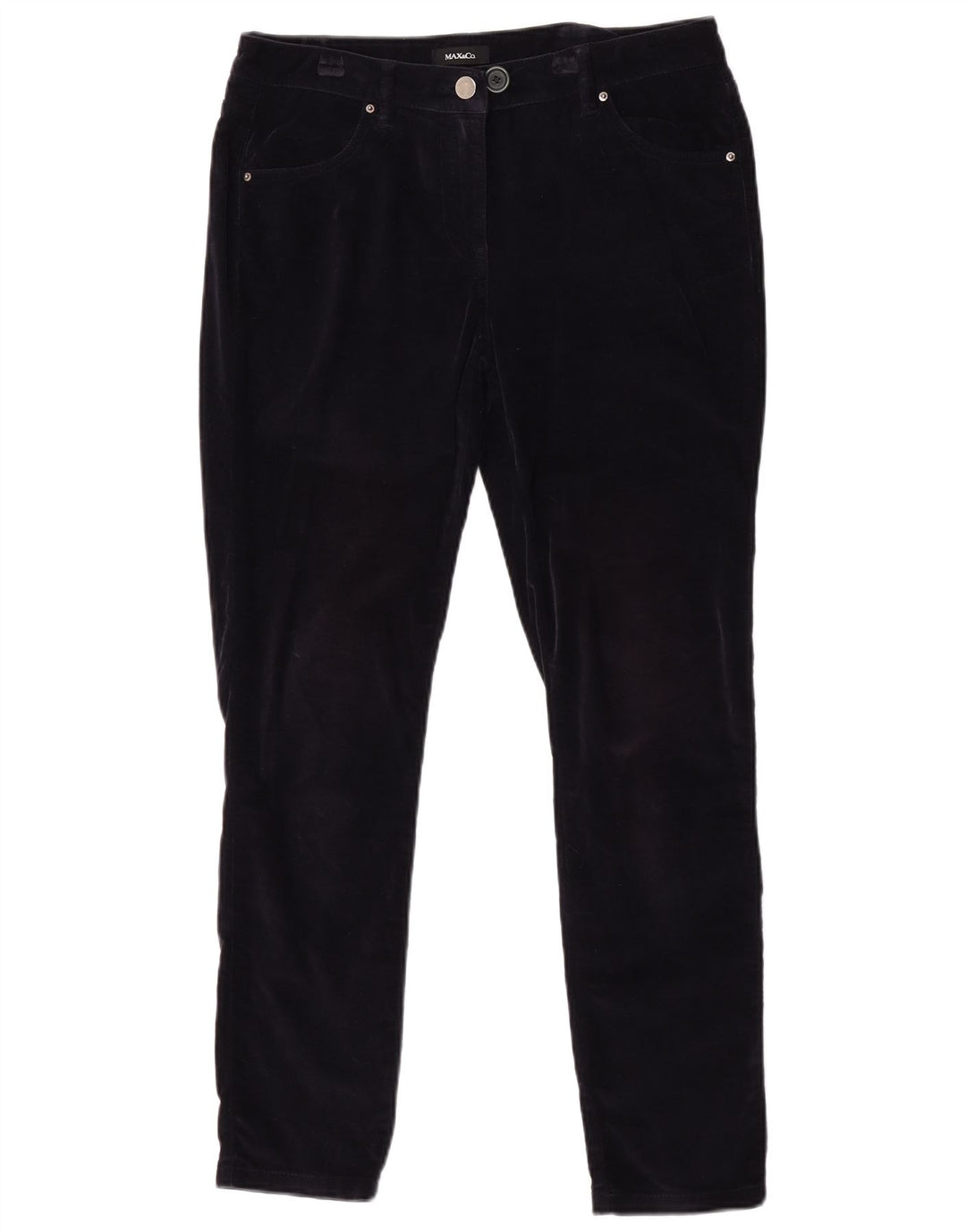 Pantaloni casual slim da donna Max & Co. W32 L29 Blu navy